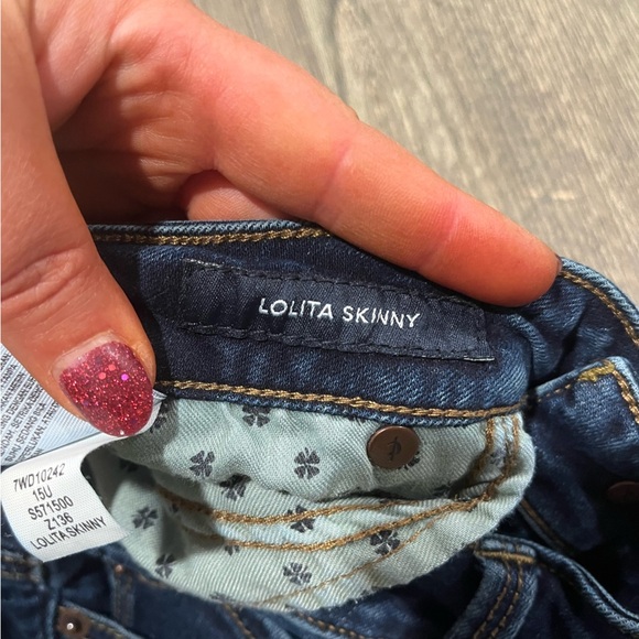 Lucky Brand Lolita Skinny Jeans Ankle Cheville Low Rise Dark Wash Size 6/28 - Picture 9 of 13
